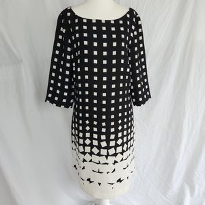 Black and white dress